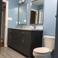 Newly renovated upper bathroom